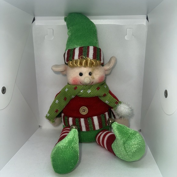 Other - Shelf Sitter Christmas Holiday Elf Stuffed Pixie 12"